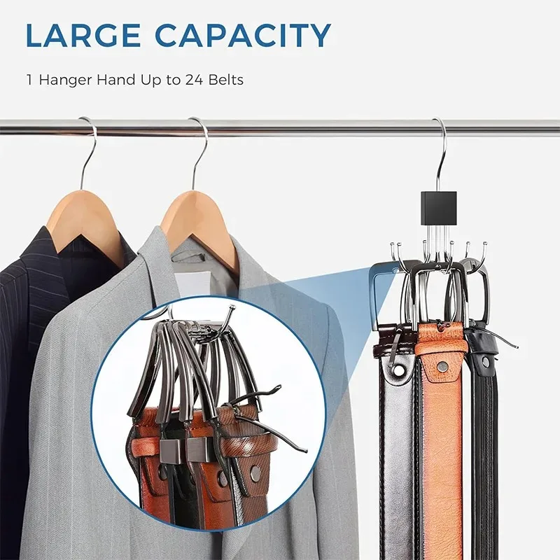 AliExpress 360-Degree Rotating Metal Belt Hanger Hook, view 3