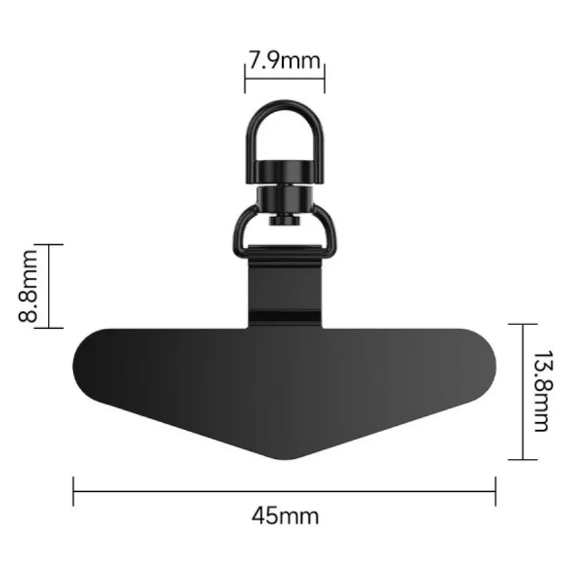 AliExpress 360° Rotation Metal Steel Phone Tether Tab Cell Phone Lanyard Patch Gasket Universal Cellphone Lanyard Safety Connecter Piece, view 6