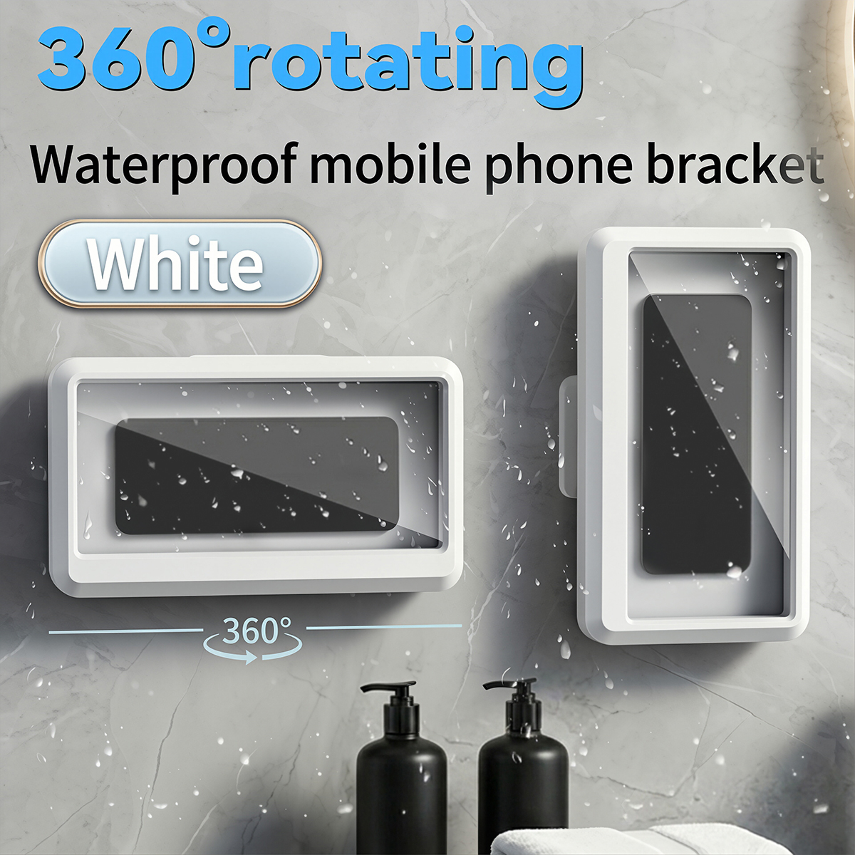 AliExpress 360-Degree Waterproof Anti-Fog Shower Phone Holder, view 2
