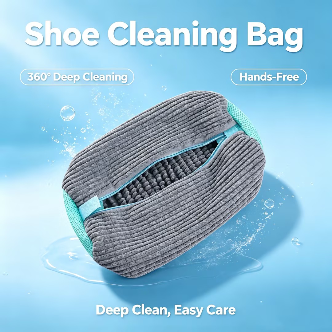 AliExpress Zippered Mesh Shoe Washing Bag for Machine Wash, view 2