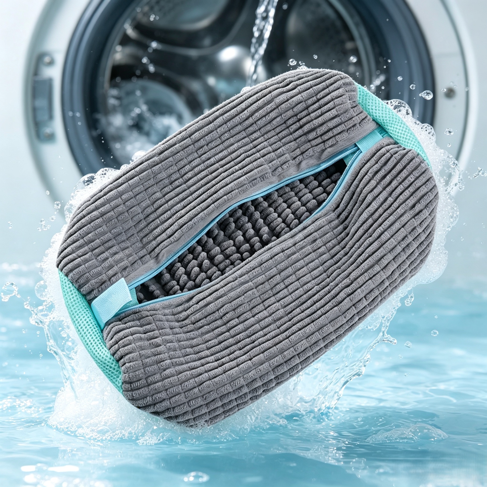 AliExpress Zippered Mesh Shoe Washing Bag for Machine Wash, view 3