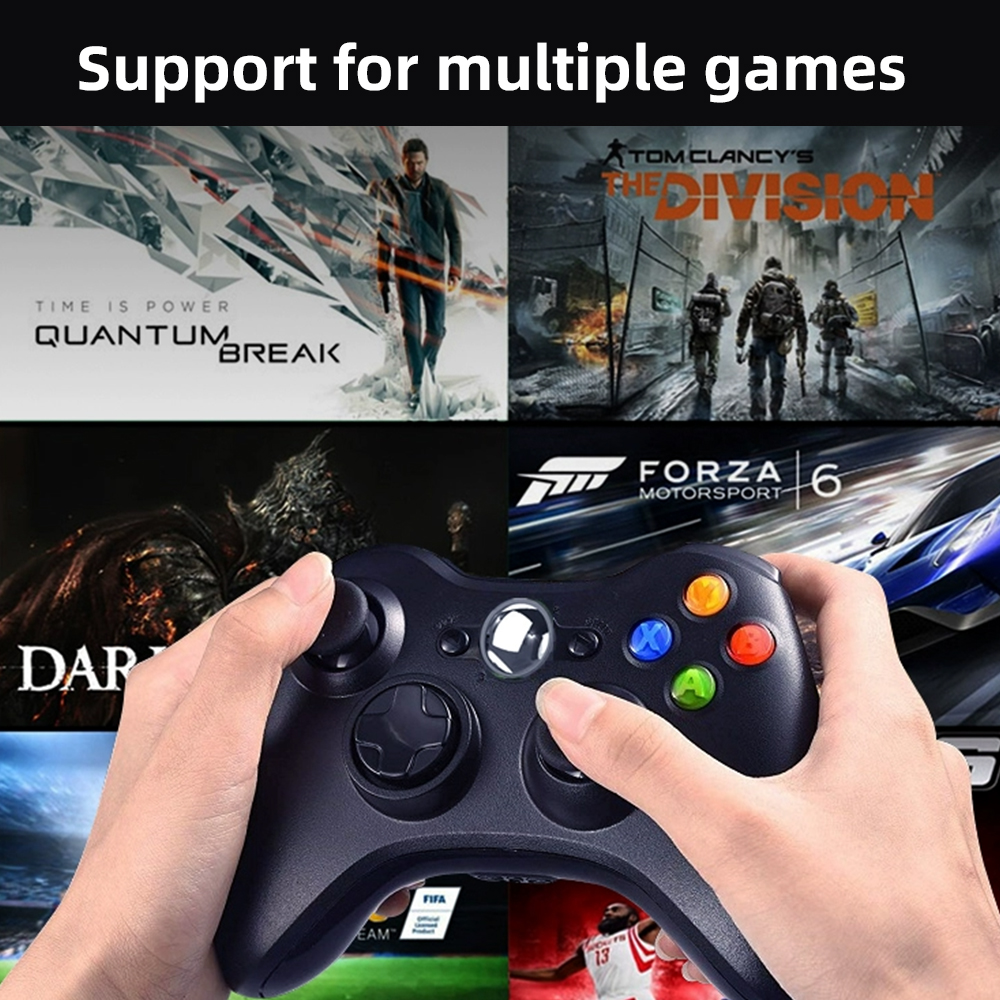 AliExpress 360 Wired Gamepad, PC Wired Game Controller Supports Steam and Can Adapt to Win7/8/10/11, Supports 360 Slim, Built-in Motor, view 4