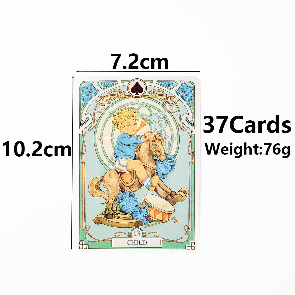 AliExpress 37Pcs Cards Romatic Lenormand Tarot Deck Full English Version Oracles Deck For Girl Board Games 10.2*7.2Cm, view 4