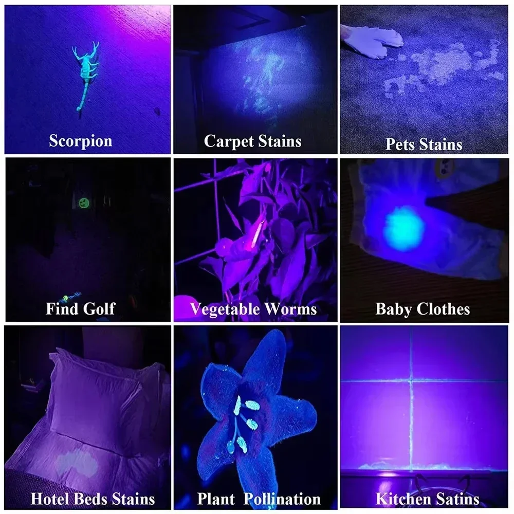 AliExpress 395nm UV Blacklight Pen Flashlight, view 2