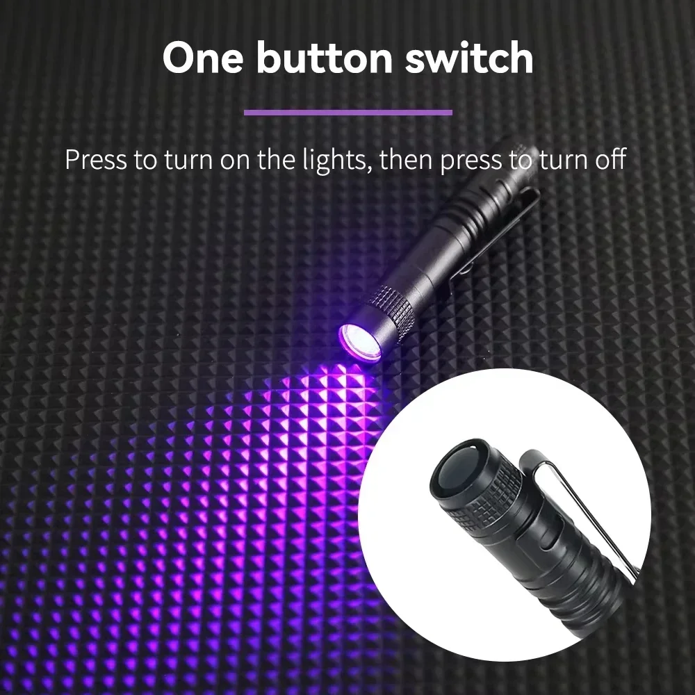 AliExpress 395nm UV Blacklight Pen Flashlight, view 3