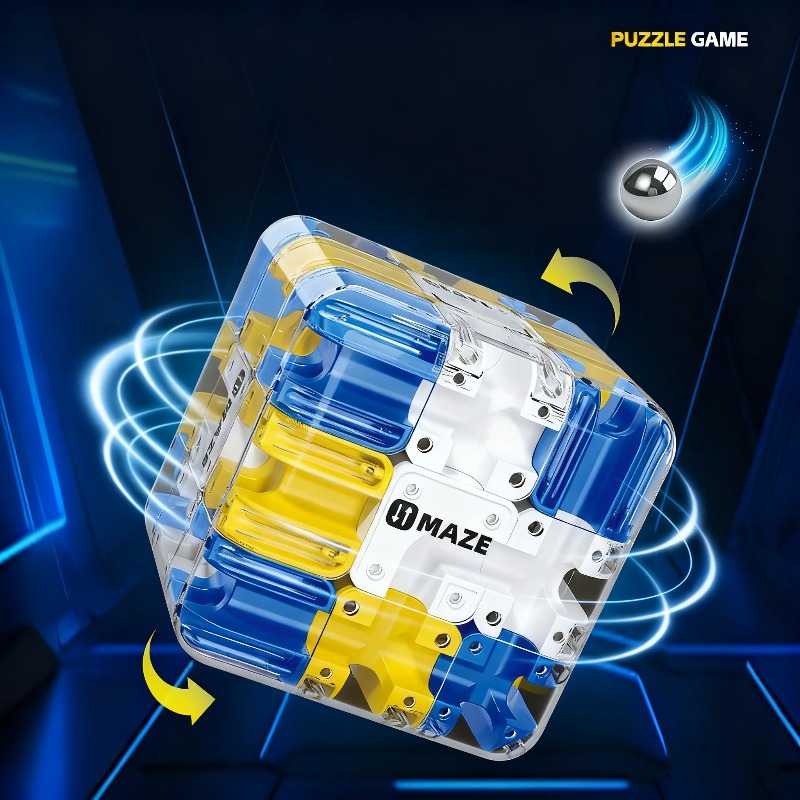 AliExpress 3D Puzzle Ball-Rolling Magic Cube Maze Children Labyrinth Fidgeting Toy Logical Thinking Stress Relief Educational Birthday Gift