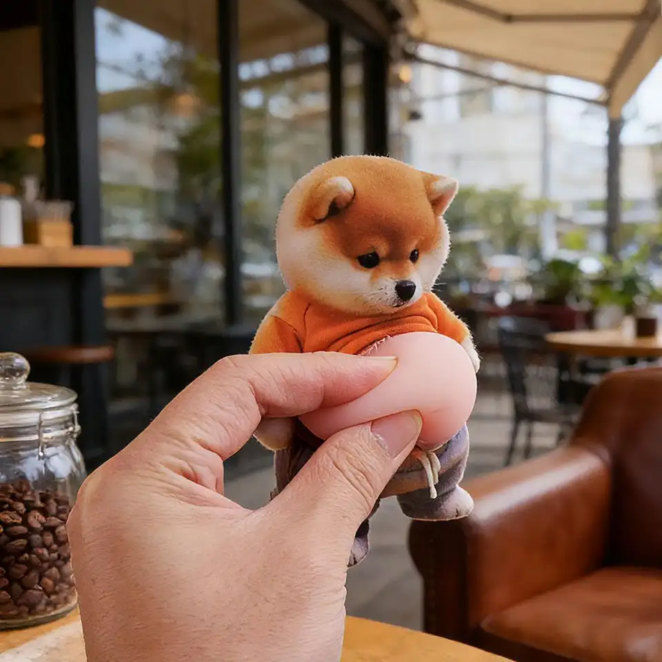 AliExpress 3D Shiba Inu Squishy Belly Stickers, view 3