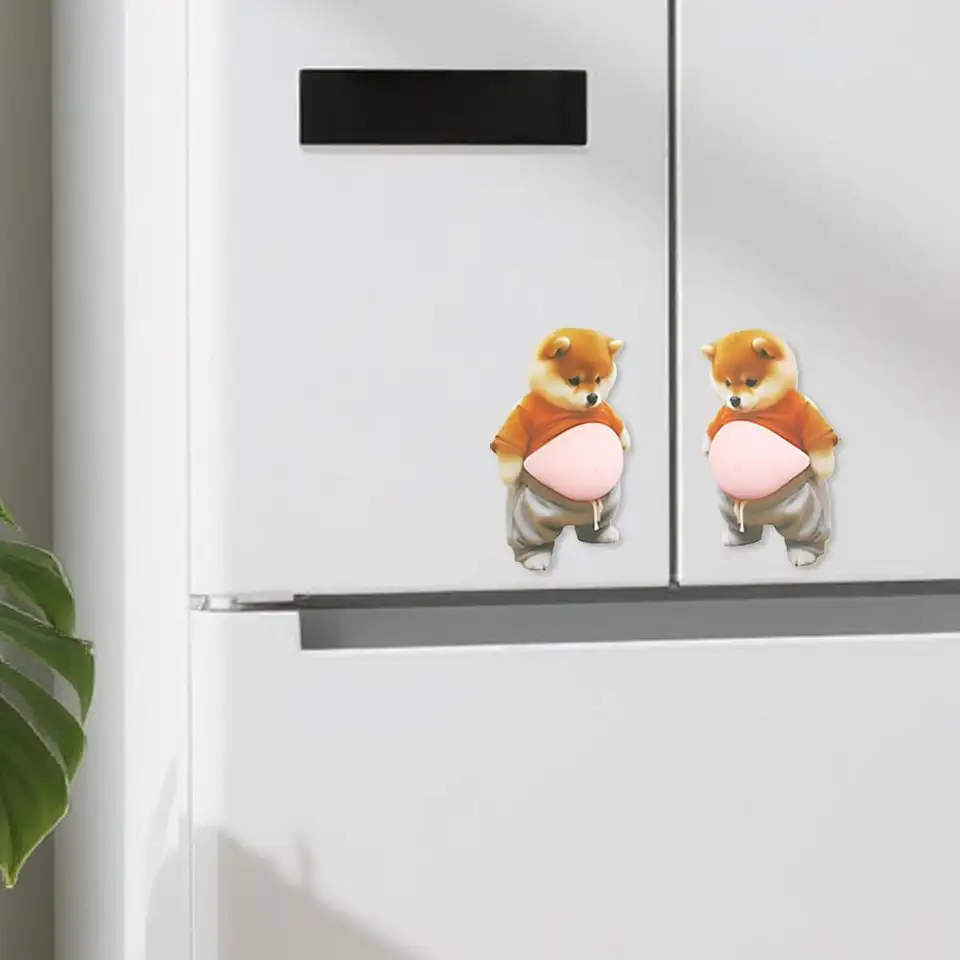 AliExpress 3D Shiba Inu Squishy Belly Stickers, view 4