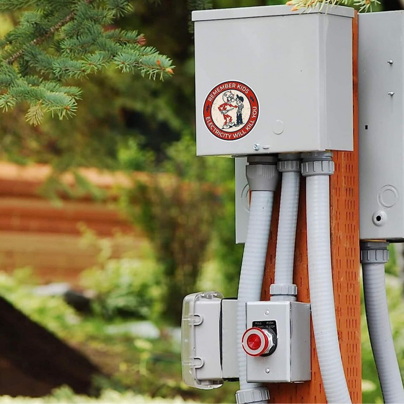 AliExpress 3Electric Shock Hazard Warning Sticker,Remember Kids Electricity Will Kill You Warning Sticker, view 2