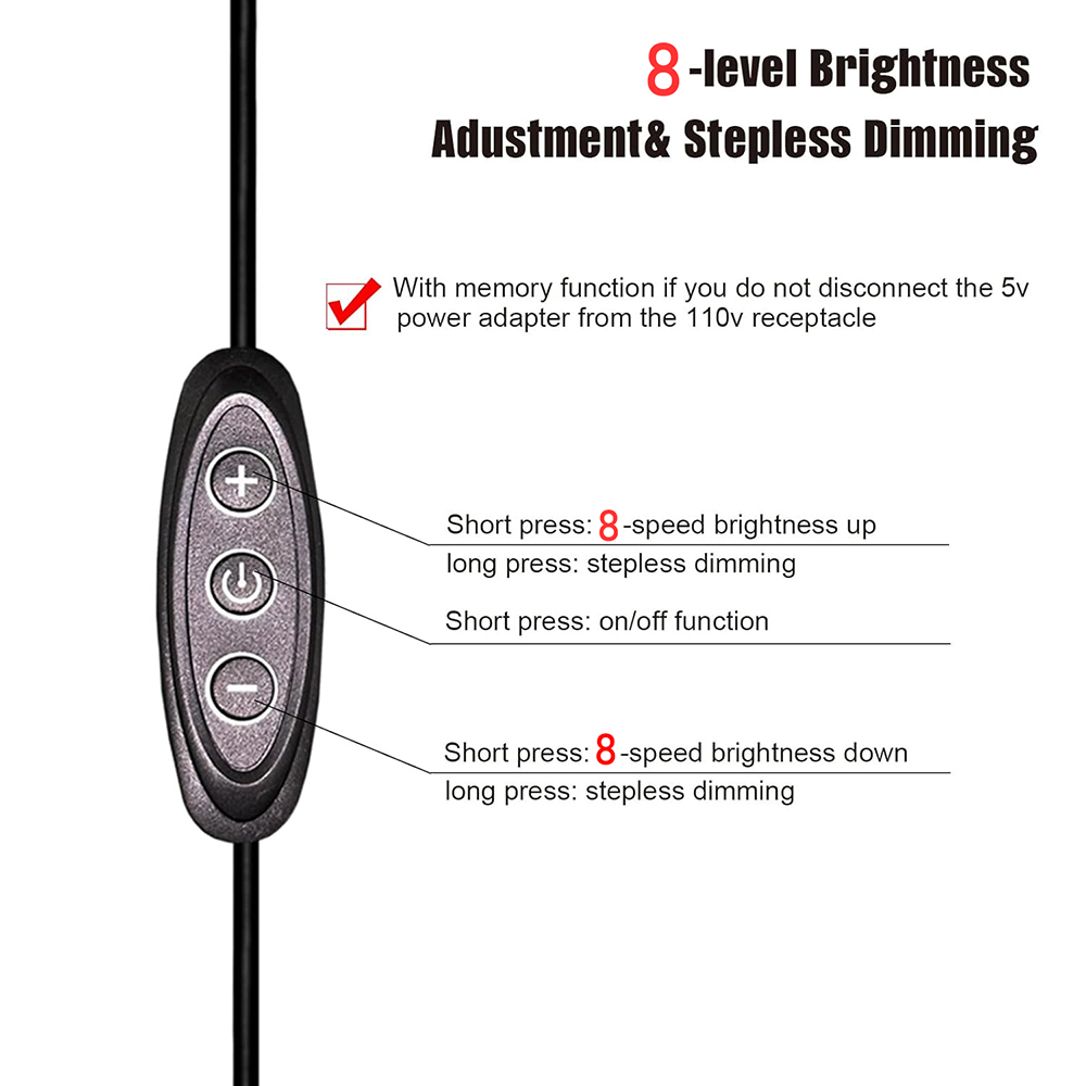 AliExpress 3KEY USB Dimmer Switches 5V 2A 8-Level Dimming, view 6