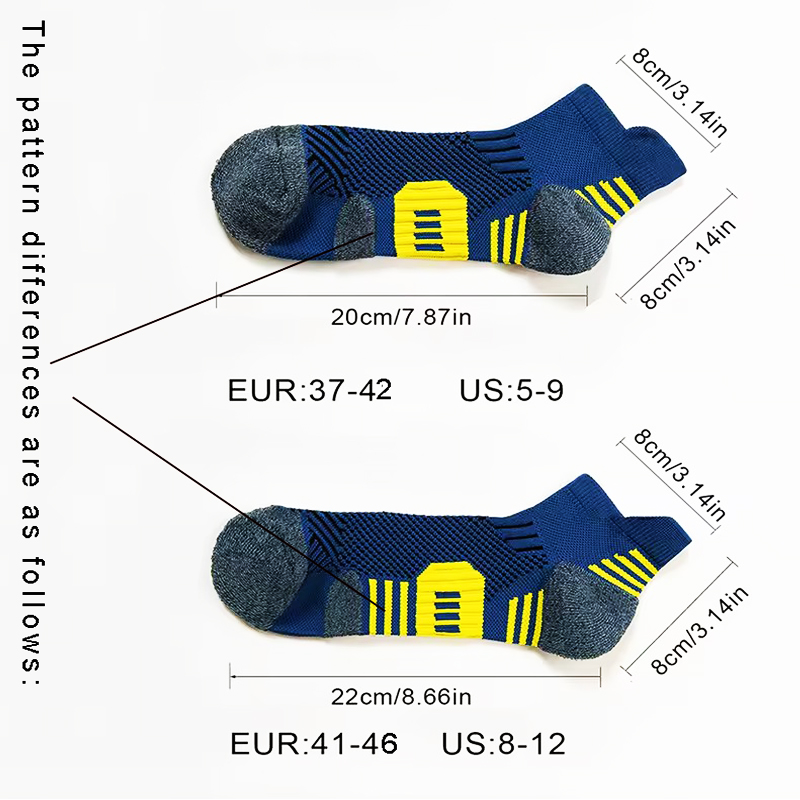 AliExpress 3Pair Professional Fitness Sports Socks Towel Bottom Non-Slip Running Socks Men Women Short Quick-Drying Basketball Training Sox, view 6