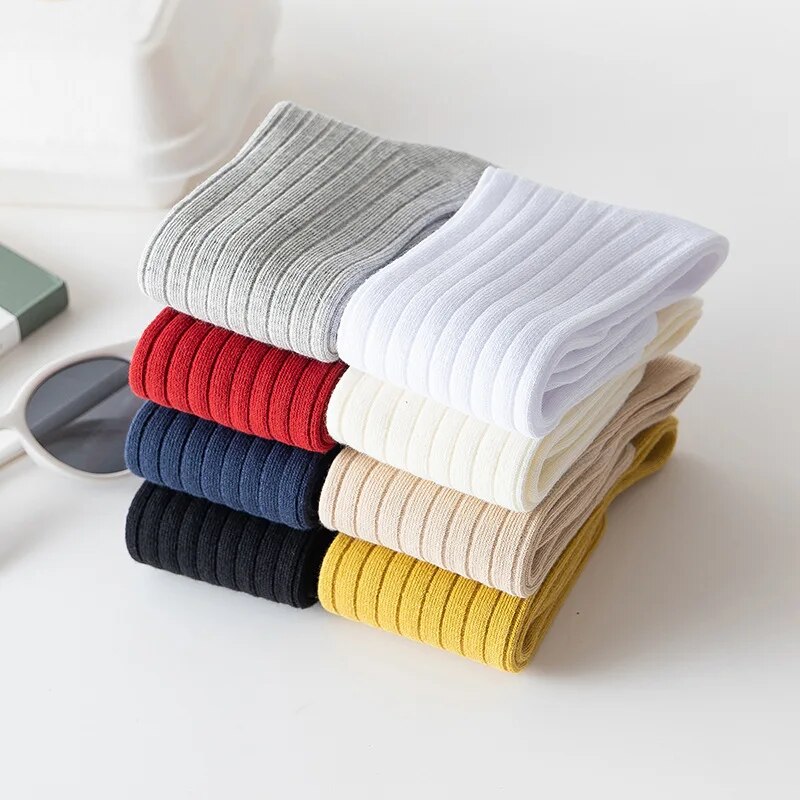 AliExpress 3Pairs/Lot Baby Knee High Socks Kids Girls Boys Soft Cotton Long Sock Cute Spanish Stripe Solid Children Socken For 0-8Years, view 3