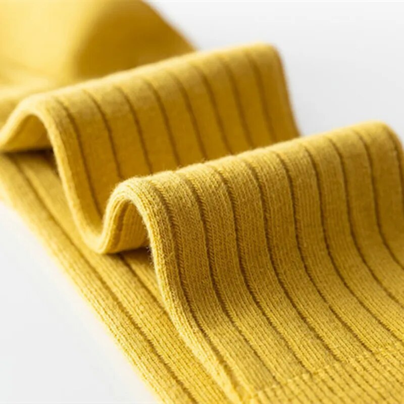 AliExpress 3Pairs/Lot Baby Knee High Socks Kids Girls Boys Soft Cotton Long Sock Cute Spanish Stripe Solid Children Socken For 0-8Years, view 6