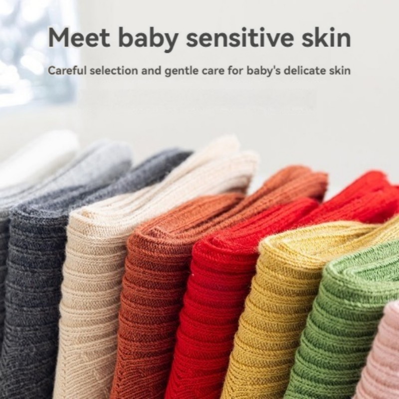 AliExpress 3Pairs/Lot Baby Socks Boys Girls Cotton Stripe Soft Sock Kids Toddler Non-Slip Rubber Grips Floor Socken For 0-3 Years, view 5