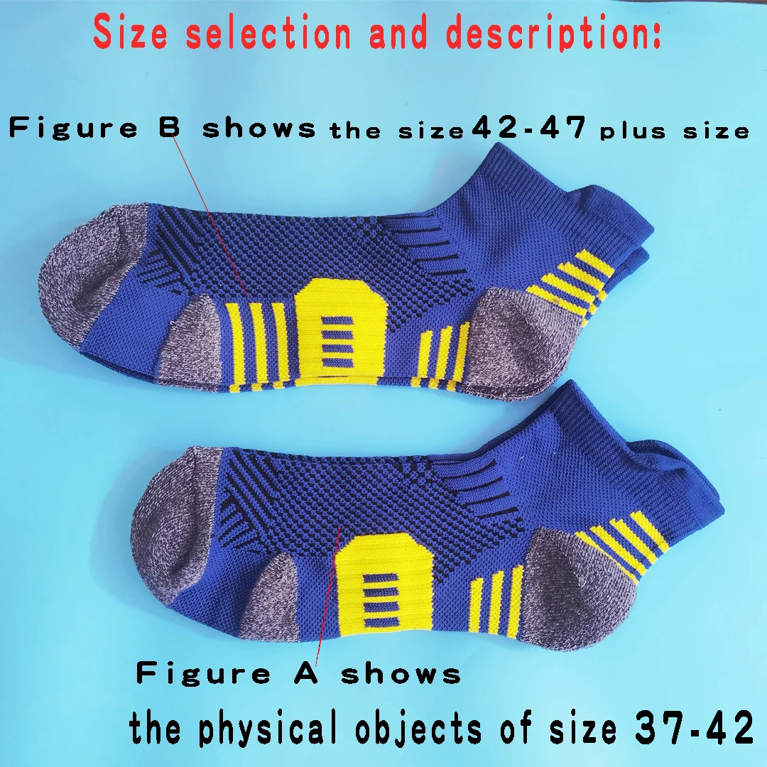 AliExpress 3Pairs Professional Sports Fitness Socks Towel Bottom Non-Slip Running Sock Men Women Short Quick-Drying Basketball Training Sox, view 6