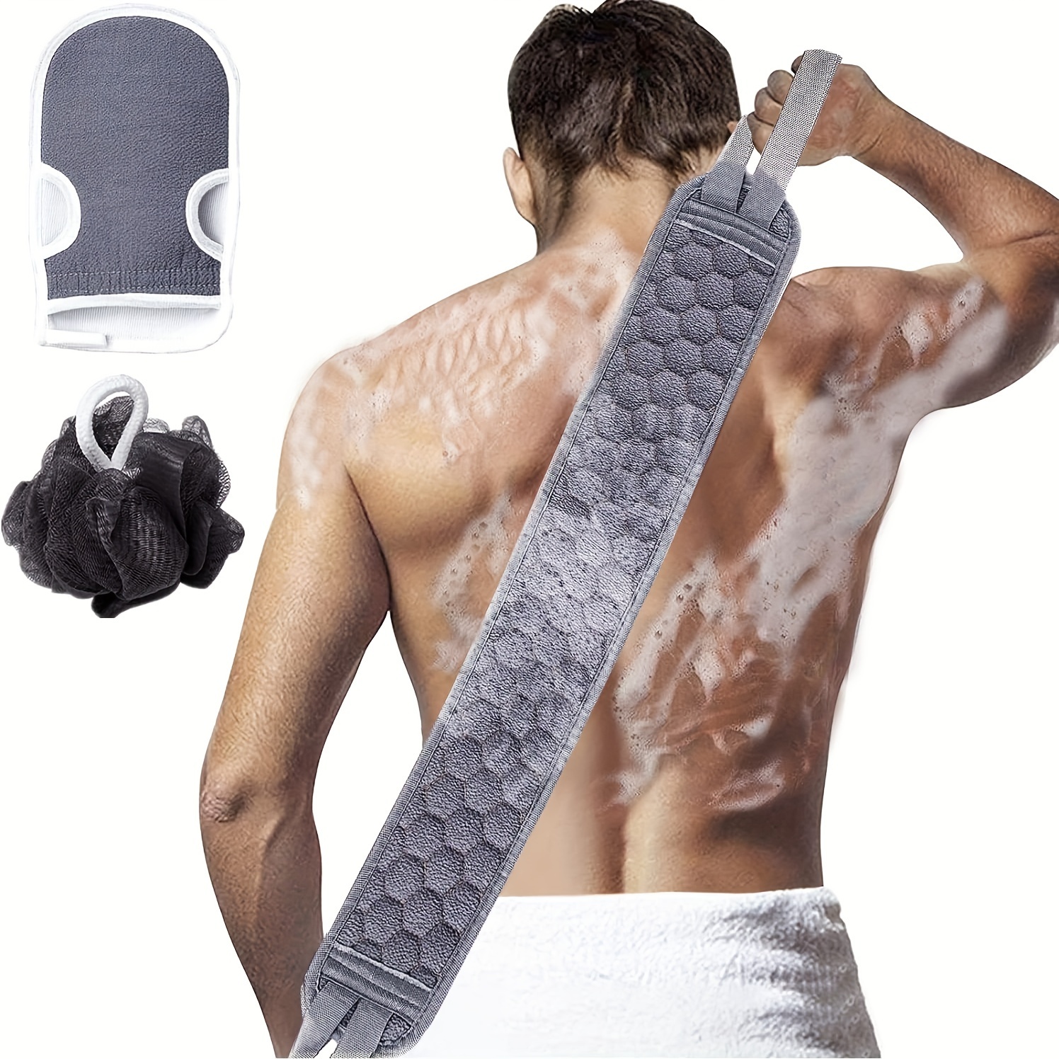 AliExpress 3-Piece Exfoliating Body Scrubber Set, view 2