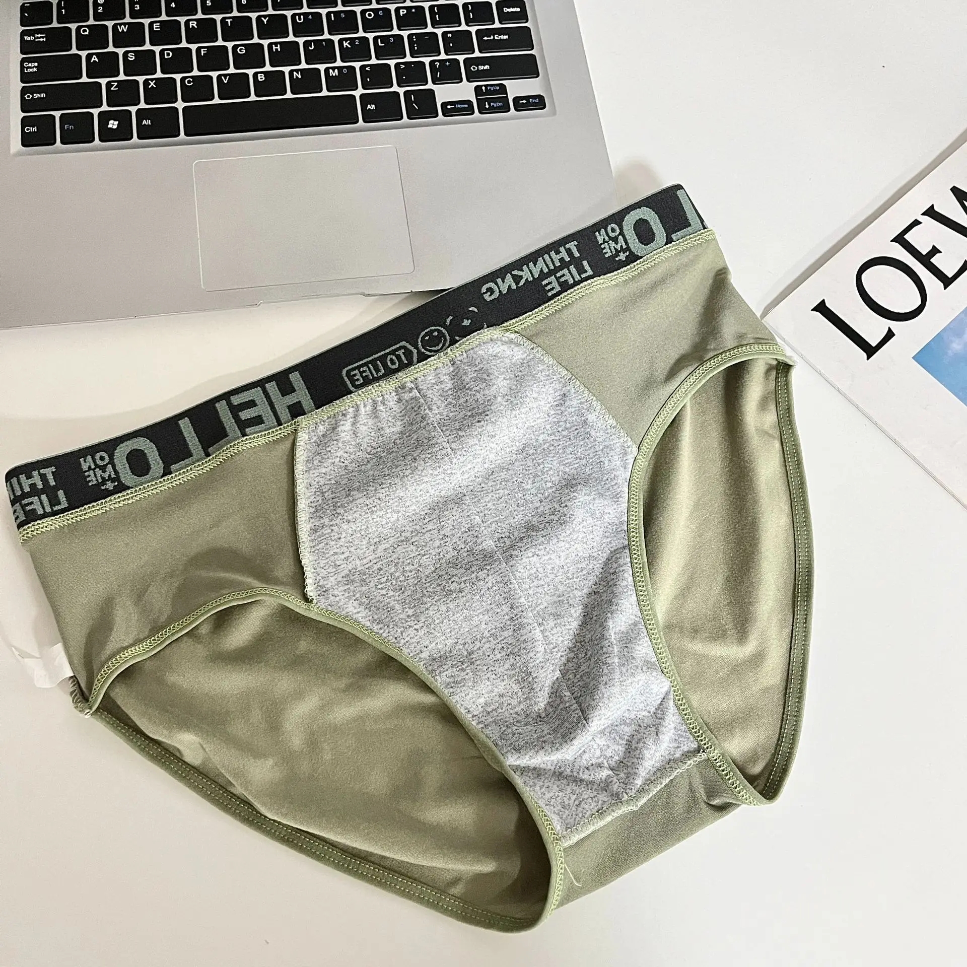 AliExpress 3Pcs/Lot Men's Underpants Soft Men Panties Sports Personality Boxers Breathable Large Size Panties Briefs for Men Underwears, view 6