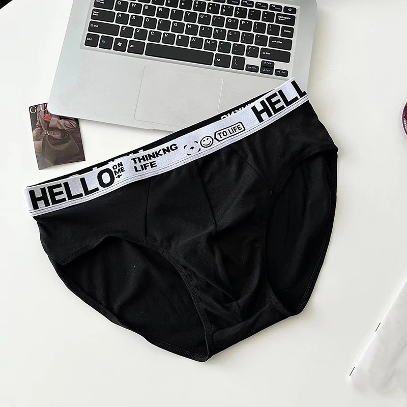 AliExpress 3Pcs/Lot Men's Underpants Soft Men Panties Sports Personality Boxers Breathable Large Size Panties Briefs for Men Underwears, view 3