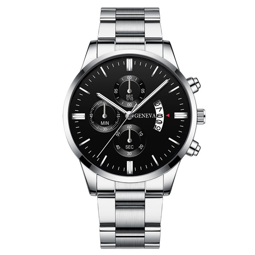 AliExpress 3-Piece Men's Stainless Steel Quartz Watch Set, view 5