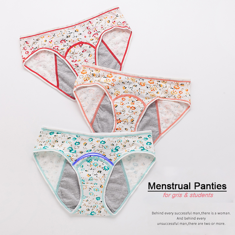 AliExpress 3pcs/Set Leak Proof Menstrual Panties Girls Period Underwear Sexy Pants Physiological Underwear New Product Waterproof Briefs