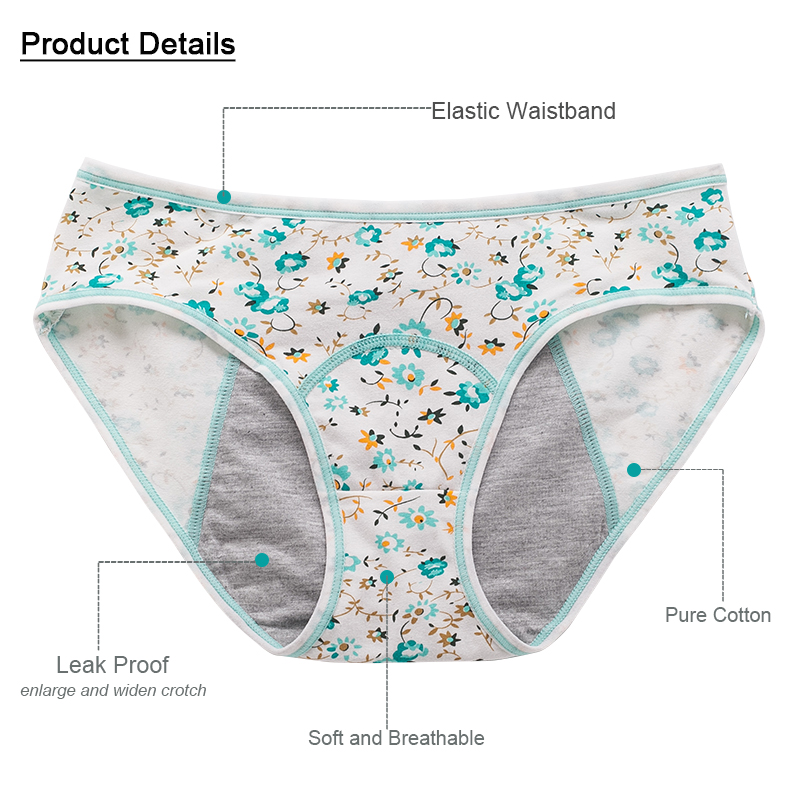 AliExpress 3pcs/Set Leak Proof Menstrual Panties Girls Period Underwear Sexy Pants Physiological Underwear New Product Waterproof Briefs, view 2