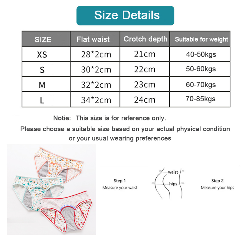 AliExpress 3pcs/Set Leak Proof Menstrual Panties Girls Period Underwear Sexy Pants Physiological Underwear New Product Waterproof Briefs, view 6