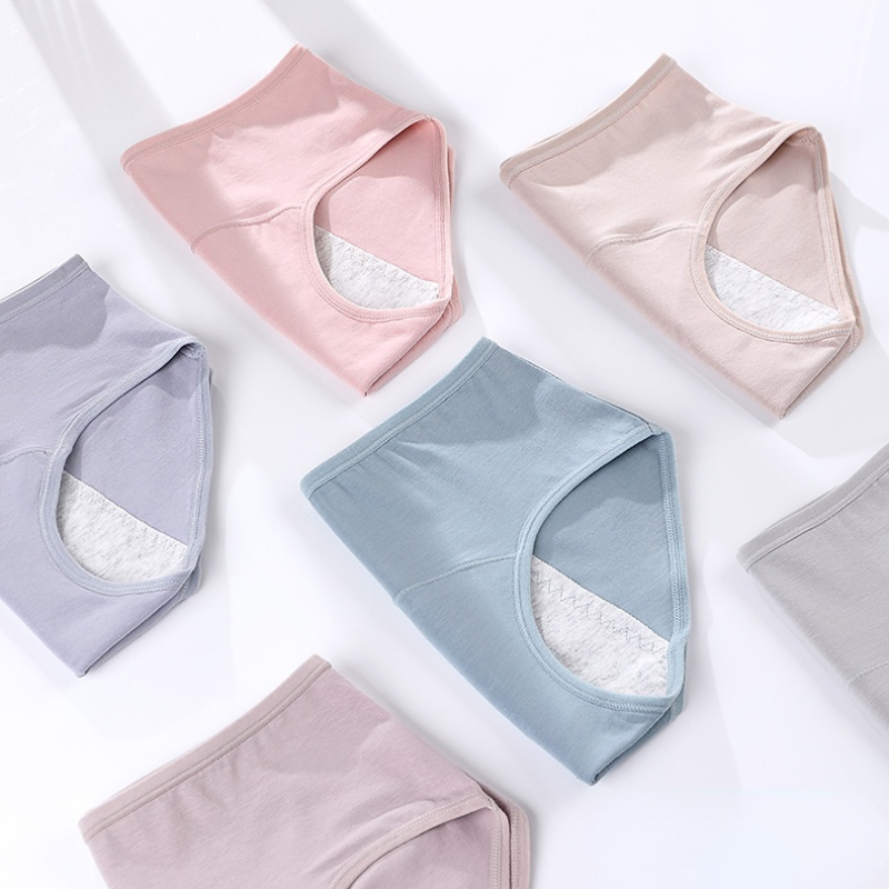 AliExpress 3PCS/set Women's menstrual briefs large flow postpartum water absorption leakproof briefs women's pure cotton menstrual briefs, view 3
