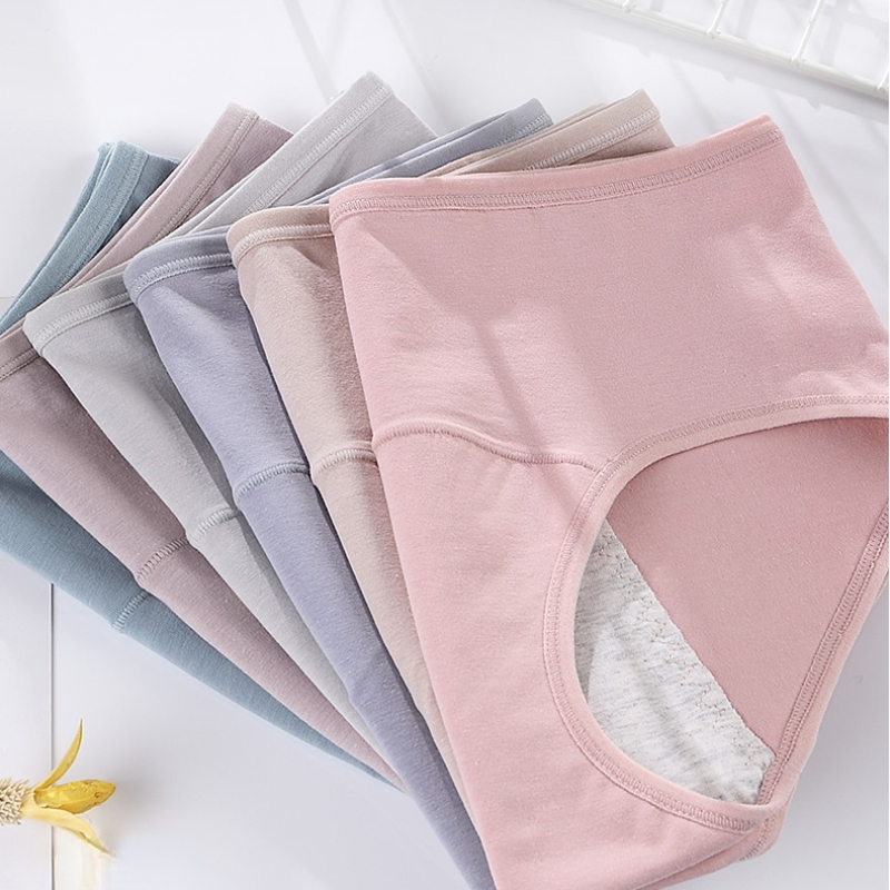 AliExpress 3PCS/set Women's menstrual briefs large flow postpartum water absorption leakproof briefs women's pure cotton menstrual briefs, view 4