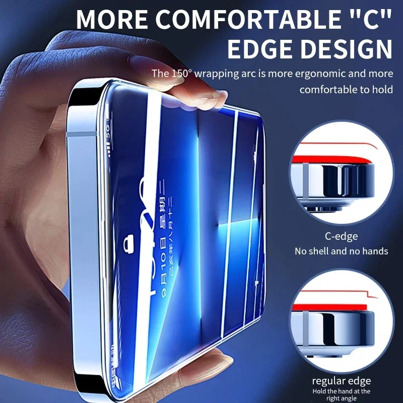 AliExpress 3Pcs Tempered Glass for iPhone 14 13 12 11 15 Pro Max Mini Screen Protector for iPhone 17 18 XS MAX 7 8 Plus 16 Protective Glass, view 4
