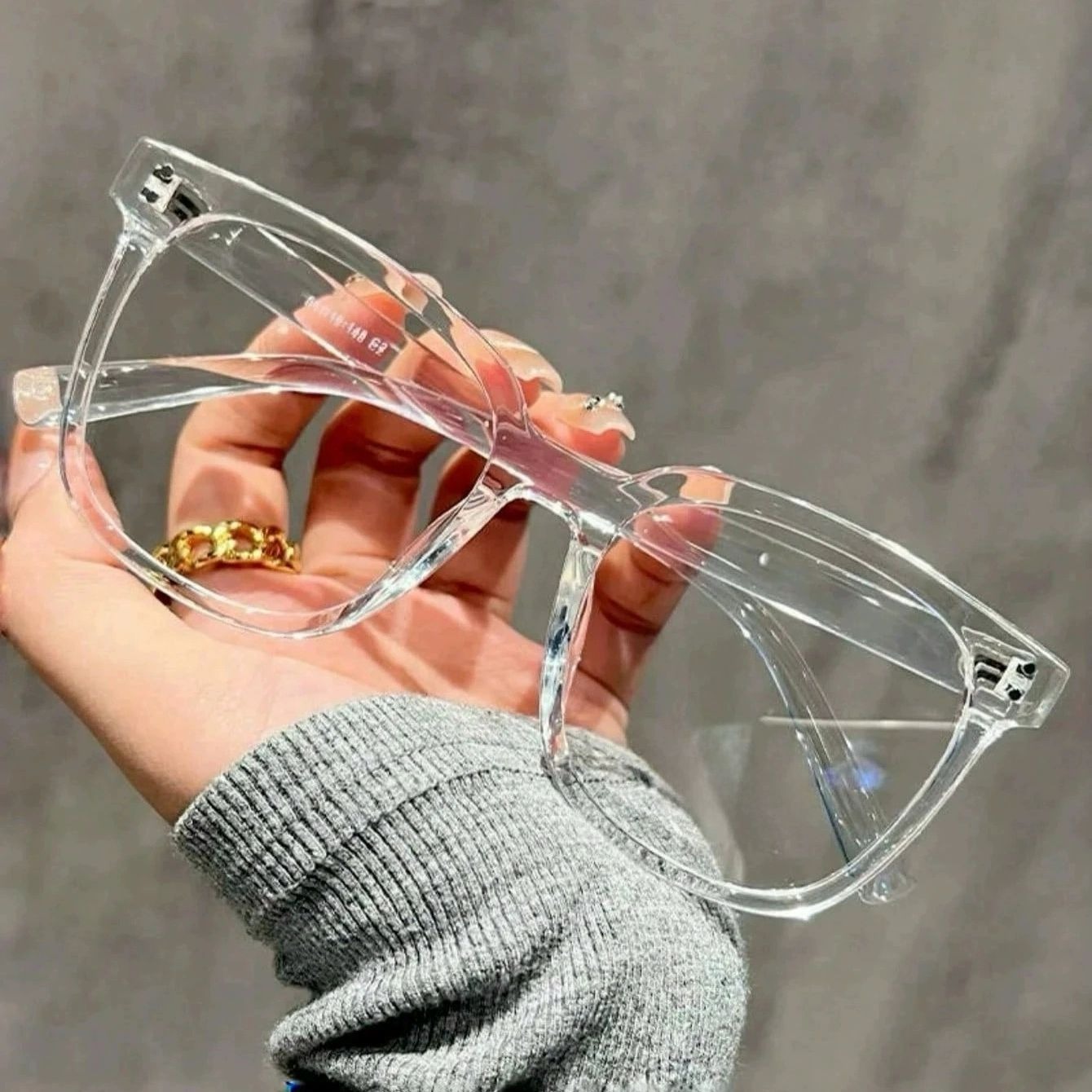 AliExpress 3-Pack Square-Frame Blue Light Glasses, view 4