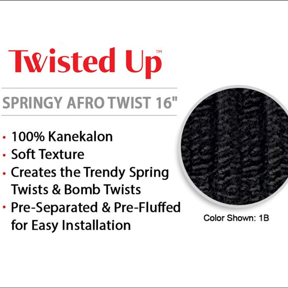 AliExpress 3X Springy Afro Twist Synthetic Braid 16/24inch Short Soft Afro Twist Crochet Braiding Hair Natural Hairstyles For Black Women, view 4