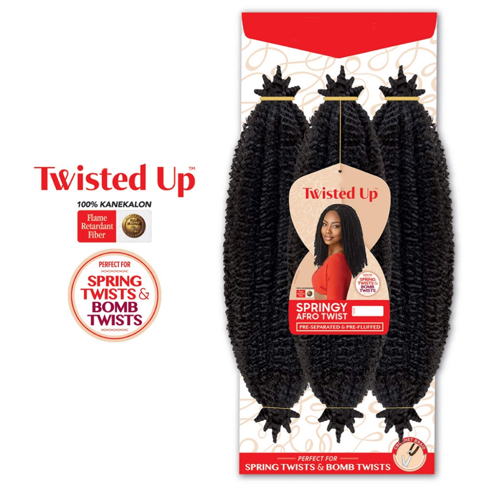 AliExpress 3X Springy Afro Twist Synthetic Braid 16/24inch Short Soft Afro Twist Crochet Braiding Hair Natural Hairstyles For Black Women, view 5