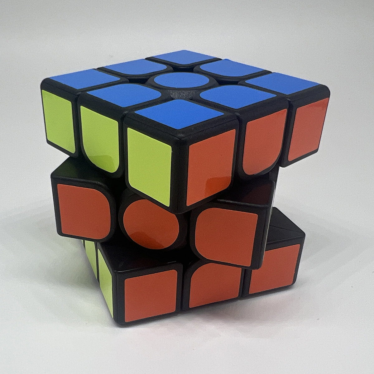 AliExpress 3x3x3 3D Fun Stress Relief Brain Boosting Puzzle Professional Smooth Speed Game Color Blocking Children's Toy Gift, view 3