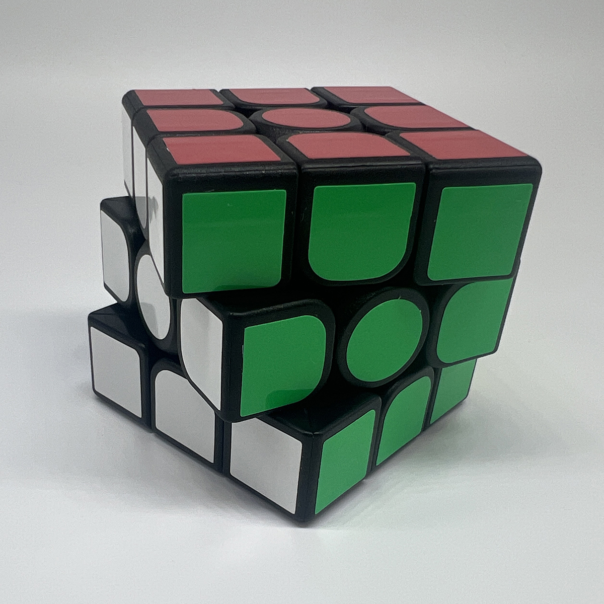 AliExpress 3x3x3 3D Fun Stress Relief Brain Boosting Puzzle Professional Smooth Speed Game Color Blocking Children's Toy Gift, view 4