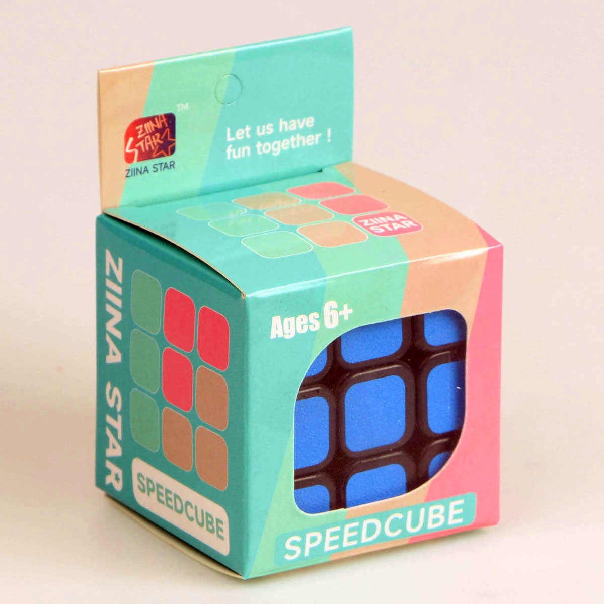 AliExpress 3x3x3 3D Fun Stress Relief Brain Boosting Puzzle Professional Smooth Speed Game Color Blocking Children's Toy Gift, view 6