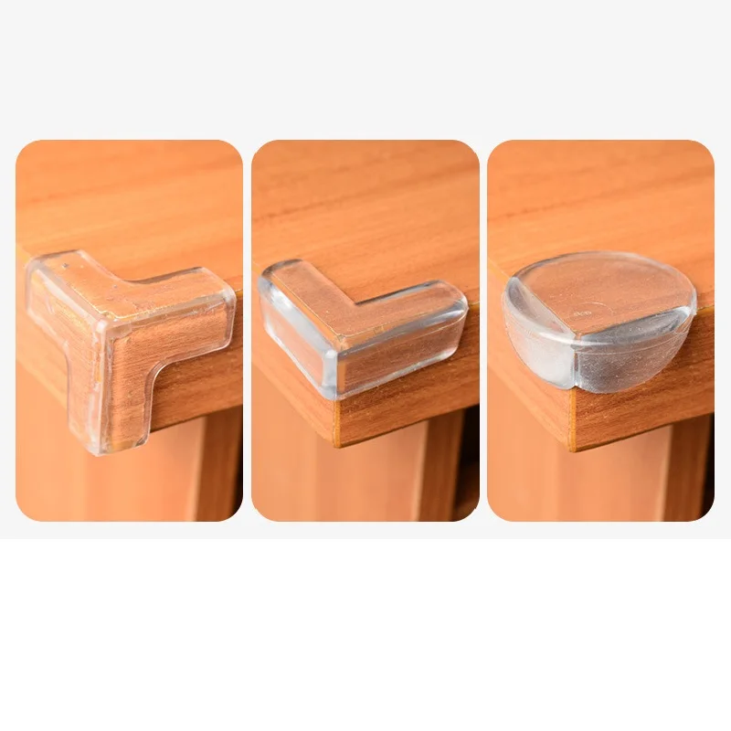 AliExpress 4/10pcs Baby Safety Corner Silicone Protector Table Soft Transparent Children Anti Collision Corner Edge Protection Guards, view 6