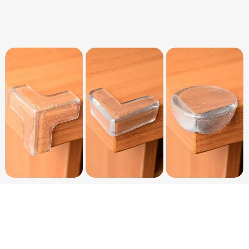 AliExpress 4/10pcs Children Anti Collision Corner Edge Protection Guards Baby Safety Corner Silicone Protector Table Soft Transparent, view 2