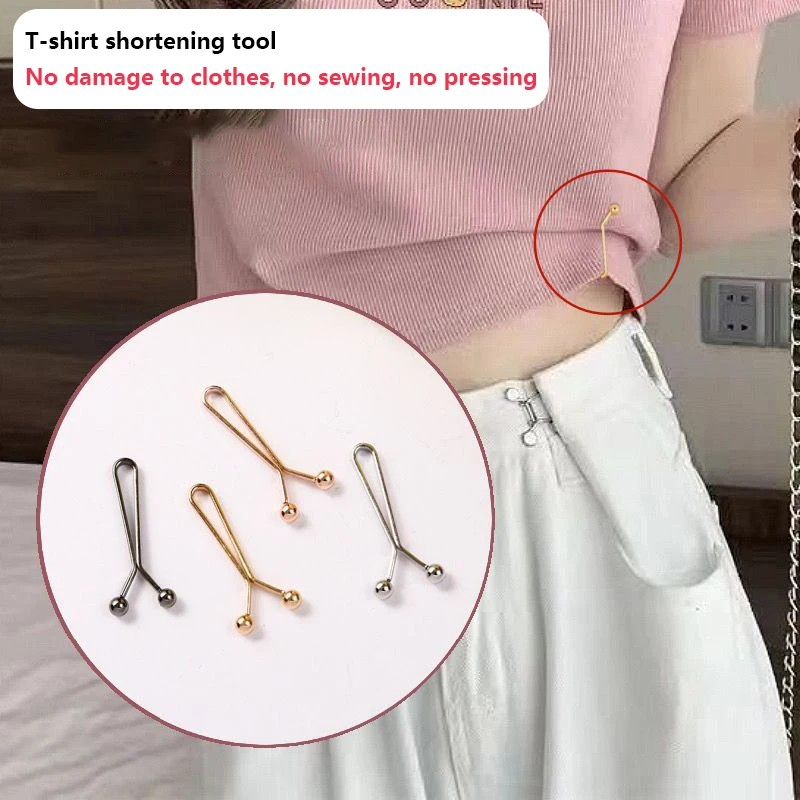 AliExpress 4/10PCS Jeans Skirts Detachable Buckle Accessories Adjustable Sleeve Clip For Pants Waist Tightening Sleeve Reduction Clip, view 3