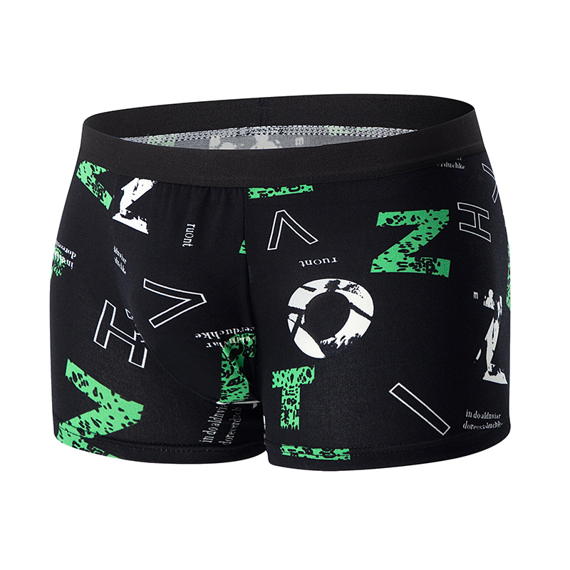 AliExpress 4/5/6/10 Piece Pack Men's Fashion Printed Pants with Various Combinations Plus Size Sports Comfortable Adolescent Boxer Pants, view 6