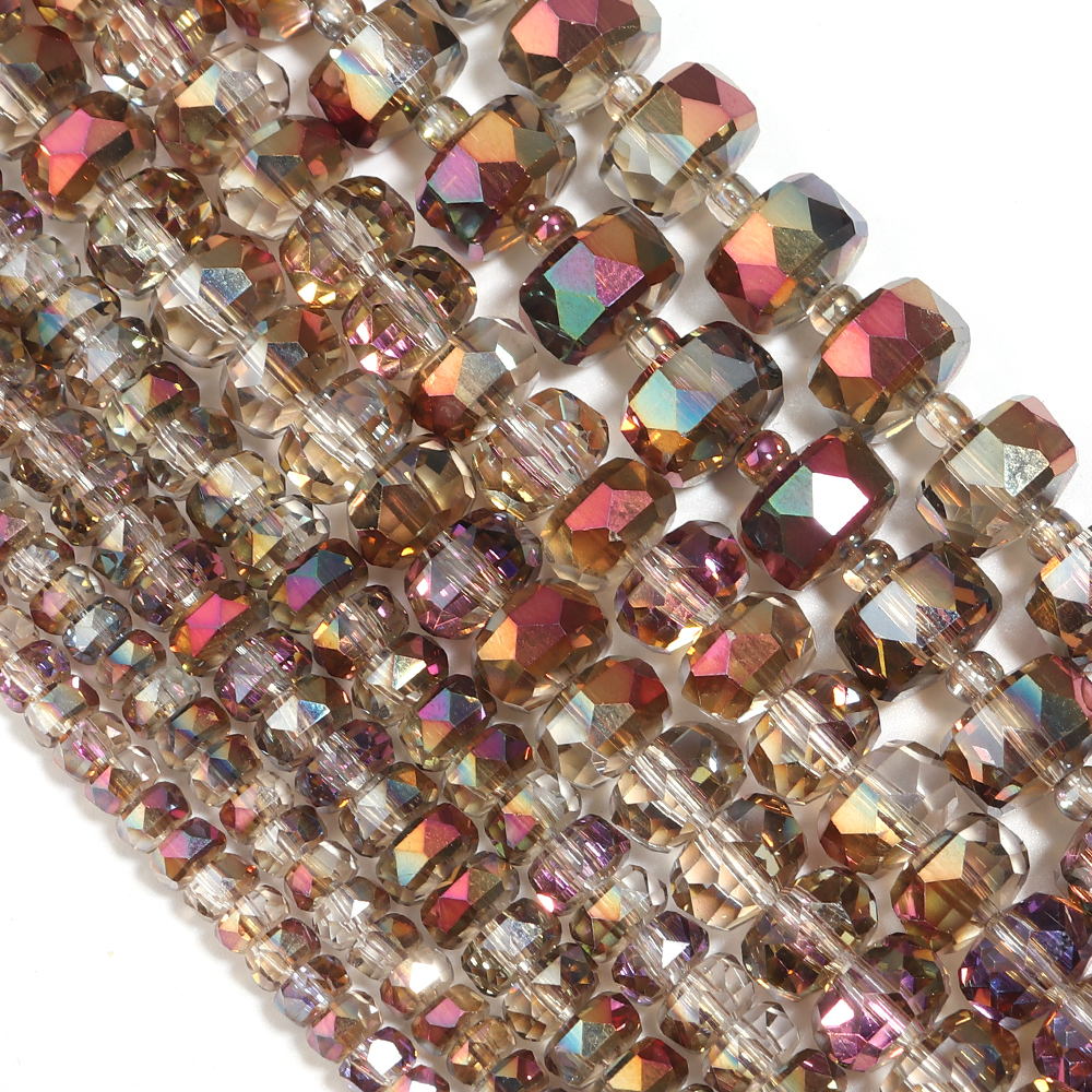 AliExpress Faceted Flat Round Wheel Glass Beads