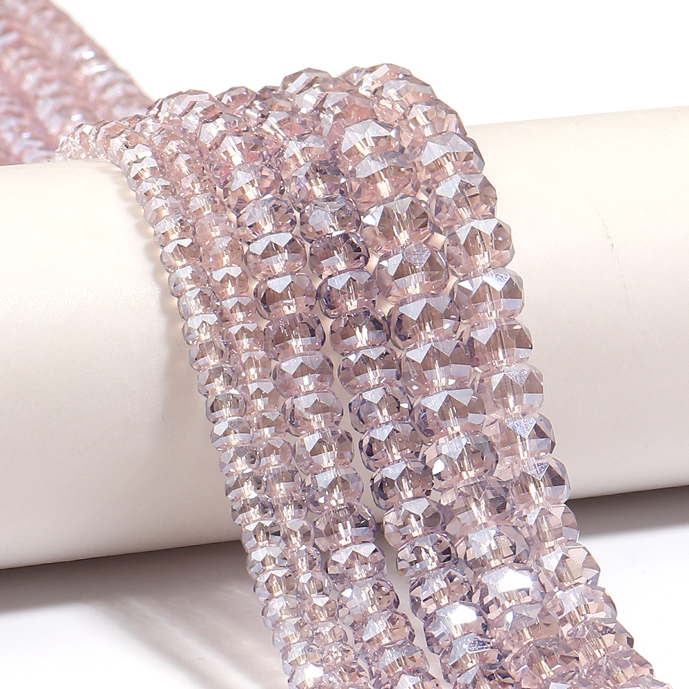 AliExpress Faceted Flat Round Wheel Glass Beads, view 4