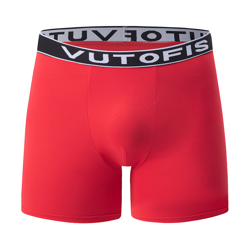 AliExpress 4/7 Piece Set Of Four Season Men's Solid Color Long Casual Underwear Fashionable Sports Base Shorts Plus Size Flat Corner Pants, view 3