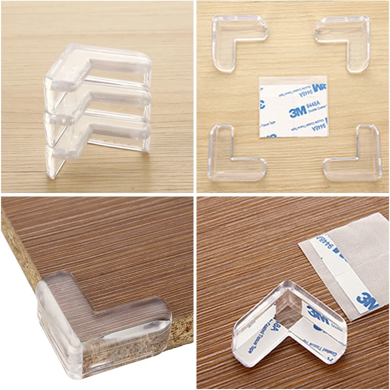 AliExpress 4/8/12/16PCS Baby Safety Silicone Protector Table Corner Edge Protection Cover Electric Socket Children Anticollision Guards, view 4