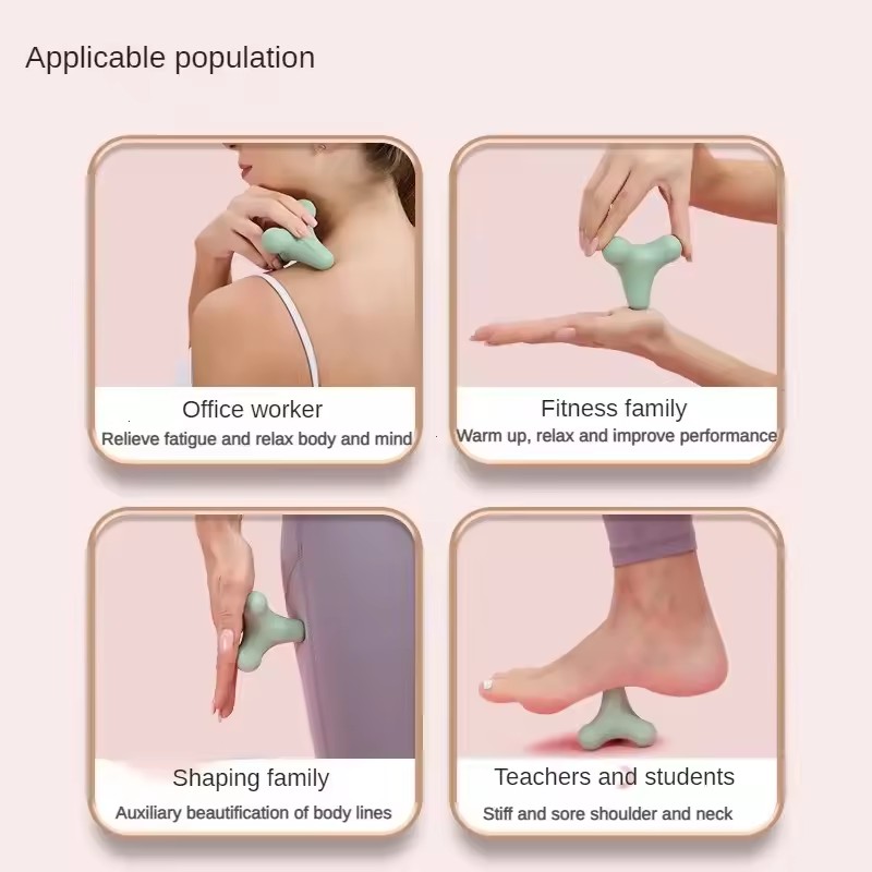 AliExpress 4 Corner Fascia Massage Ball Muscle Relief Tool For Neck Shoulder Back Waist Foot Yoga Fitness Relaxation Meridian Fitness Ball, view 4