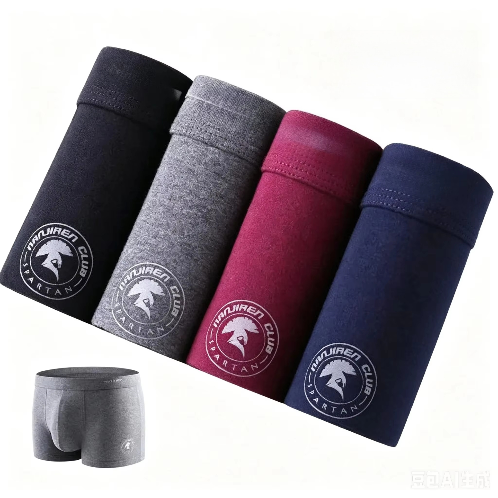 AliExpress 4 Pack Men's Plus Size Boxer Shorts Cotton Anti-Chafe Underwear Big & Tall Breathable Loose Fit Elastic Waistband Boxers