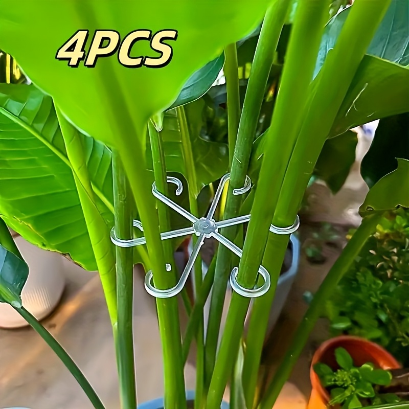 AliExpress 4-piece Set of Plant Stem Support Clips, Horticultural Plant Turtle Back Bamboo Support Fixator, Hydroponic Tree Branch Fixation