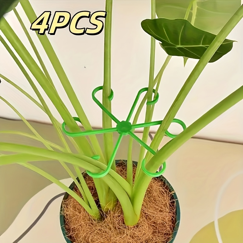 AliExpress 4-piece Set of Plant Stem Support Clips, Horticultural Plant Turtle Back Bamboo Support Fixator, Hydroponic Tree Branch Fixation, view 3