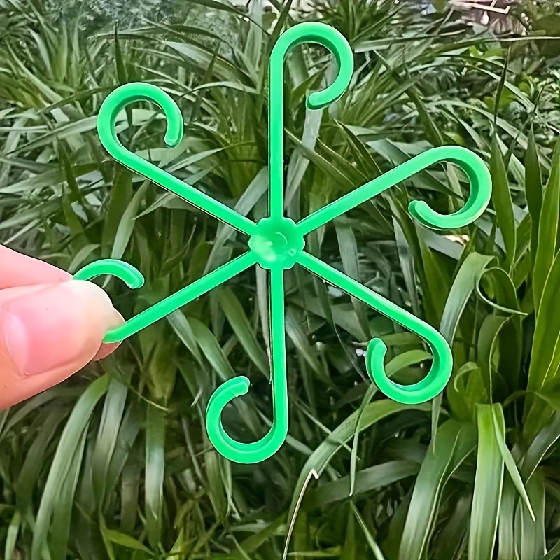 AliExpress 4-piece Set of Plant Stem Support Clips, Horticultural Plant Turtle Back Bamboo Support Fixator, Hydroponic Tree Branch Fixation, view 4