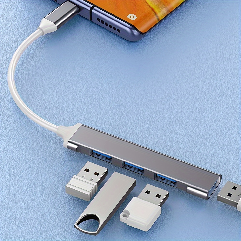 AliExpress 4-Port Multi-Splitter Type C Hub USB Adapter OTG for Xiaomi Lenovo MacBook 13 15 Air pro PC - Computer Accessories, view 3