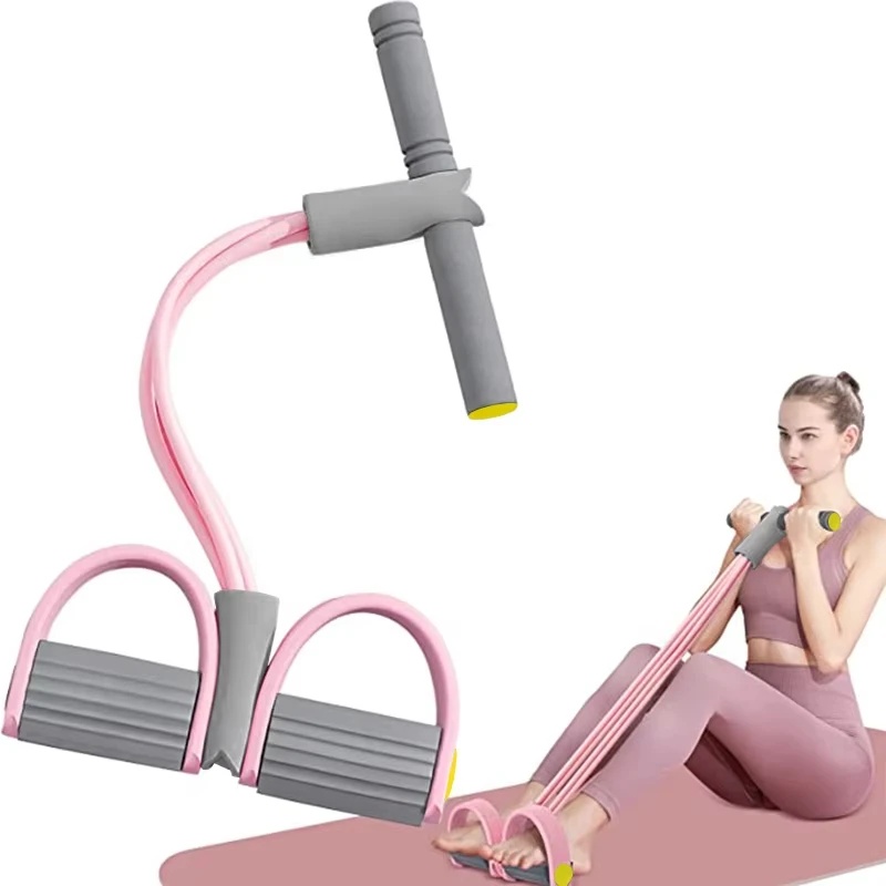 AliExpress 4-Tube Elastic Yoga Pedal Resistance Band